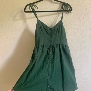 Deep Green Casual 90s Dress - Aerie/American Eagle